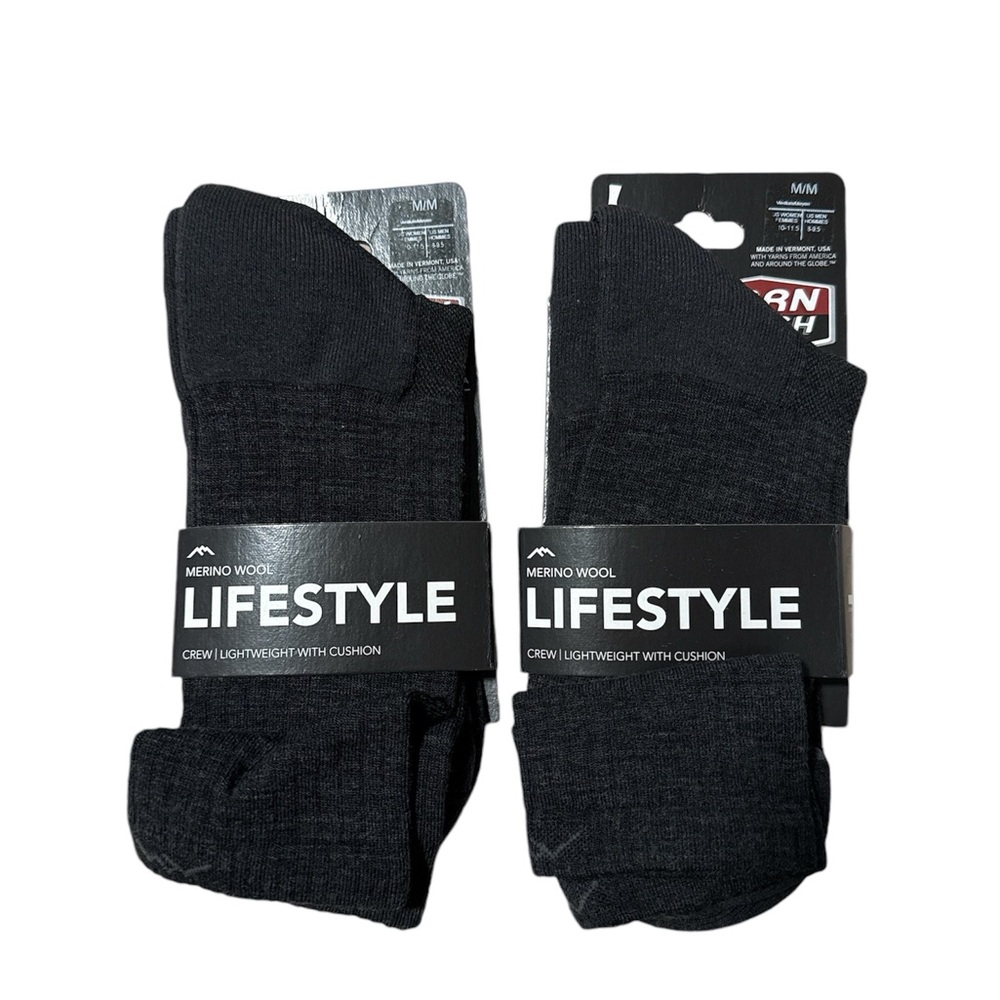 Darn tough- Lifestyle Merino Wool Crew Sock in Charcoal
